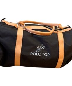 Small leather and cordura polo bag