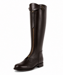 Standard polo boots with zipper, brown
