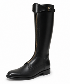 Standard polo boots with zipper, black