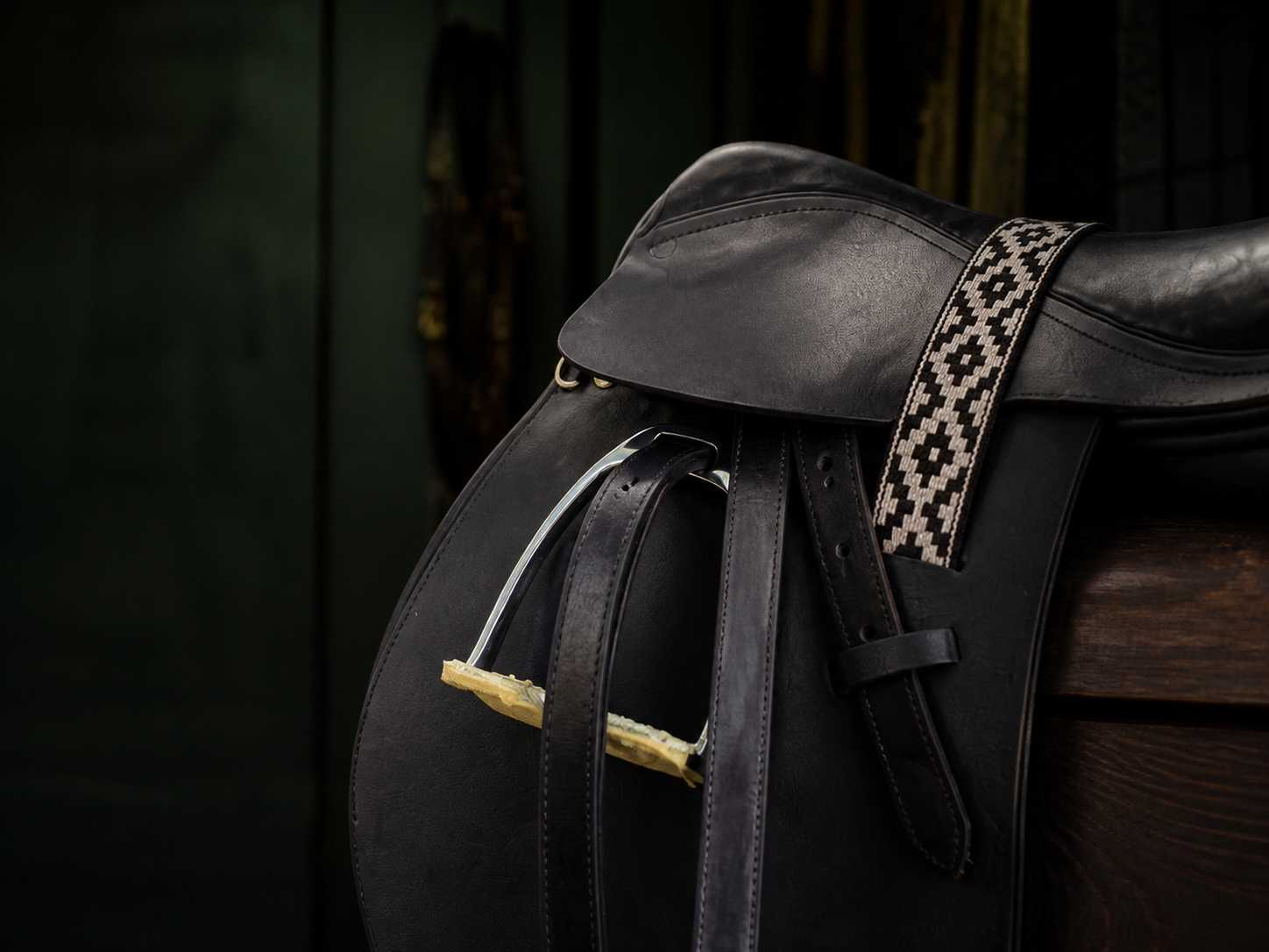 Polo saddle and stirrup