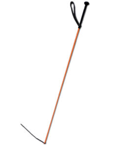 Polo whip with leather handle